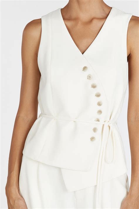 CELINE CREAM ASYMMETRICAL TOP in 2024 .